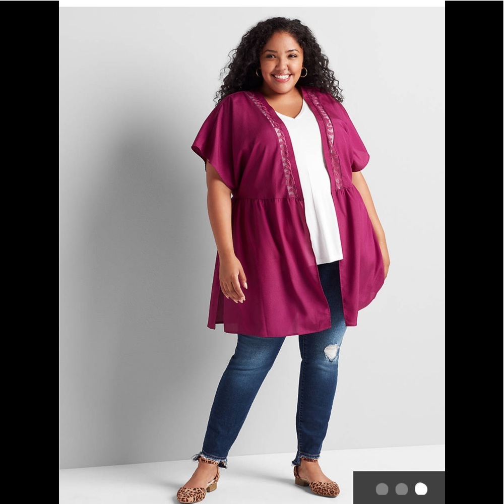 🍊💛🆕LB Purple Crochet over piece
